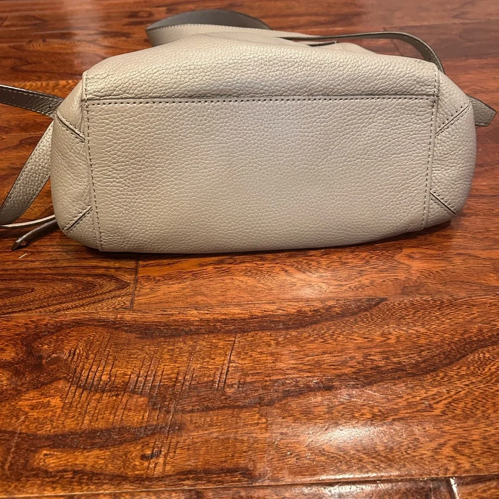 Michael Kors Light Gray Studded Backpack - Picture 4 of 5